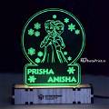 Customized Angel  Acrylic 3d Illusion Led Lamp With Color Changing Led And Remote#2130