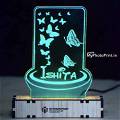 Customized Butterfly Acrylic 3d Illusion Led Lamp With Color Changing Led And Remote#2132
