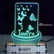 Customized Butterfly Acrylic 3d Illusion Led Lamp With Color Changing Led And Remote#2132