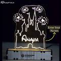 Customized Castle Acrylic 3d Illusion Led Lamp With Color Changing Led And Remote#2133