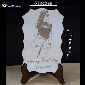 Customized Unique Wooden Engrave With Your Photo & Text #2162