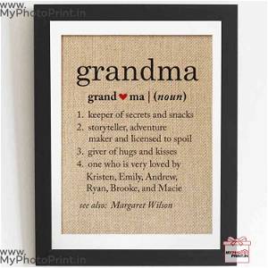 Customized Grandmother Frame With Your Message 