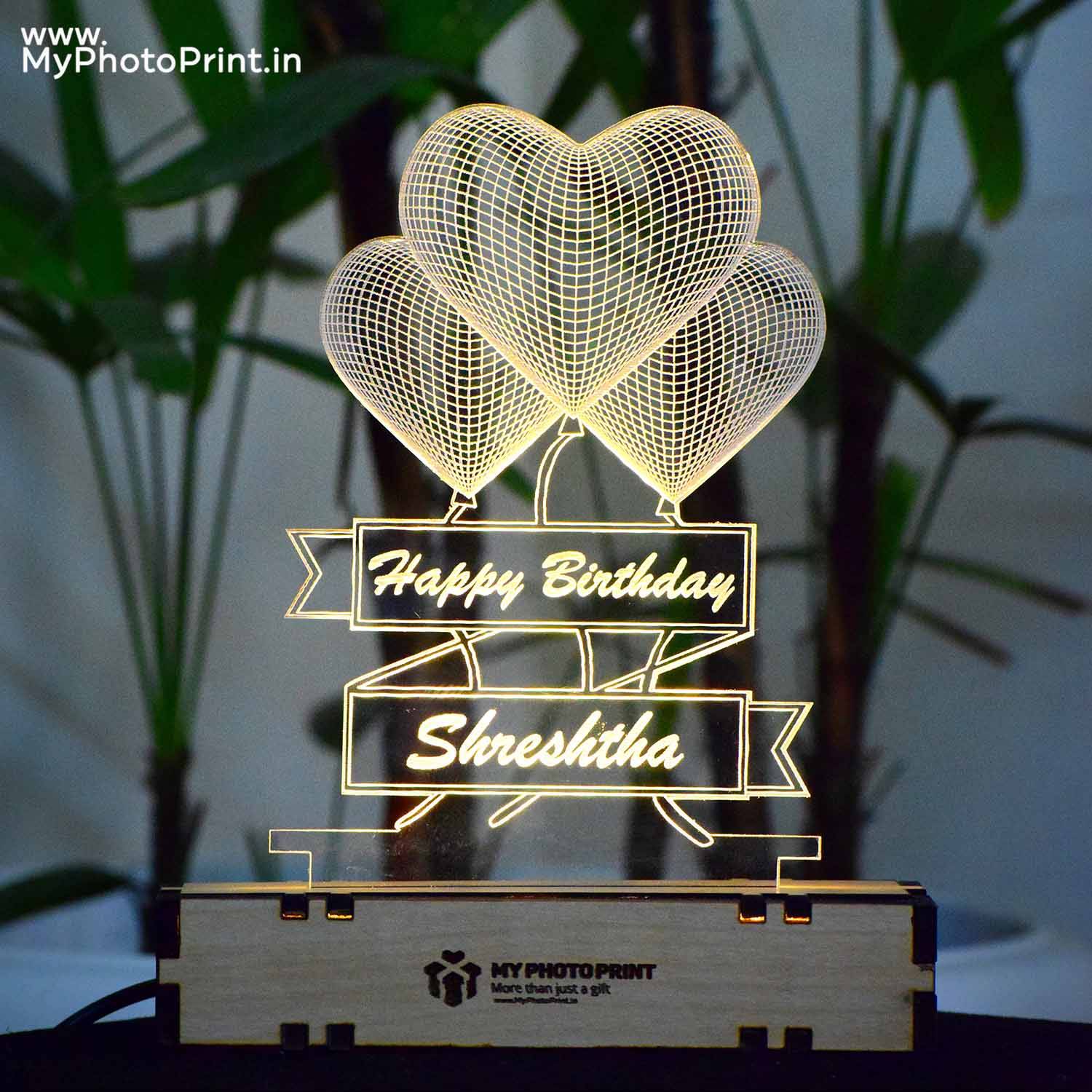 Buy Personalized 3D Illusion Lamp as Gifts for Her Custom Acrylic Online  in India  Etsy