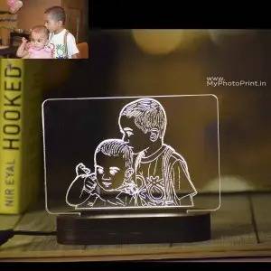 Personalized Photo Acrylic 3D illusion LED Lamp with Color Changing Led and Remote SG
