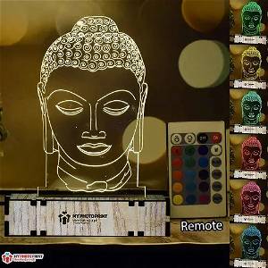 Buddha Acrylic 3D illusion LED Lamp with Color Changing Led and Remote SG