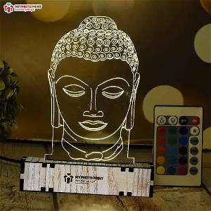 Buddha Acrylic 3D illusion LED Lamp with Color Changing Led and Remote SG