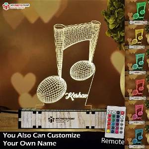 Personalized Musical Acrylic 3D illusion LED Lamp with Color Changing Led and Remote SG