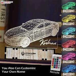 Personalized 3D Car Acrylic 3D illusion LED Lamp with Color Changing Led and Remote SG
