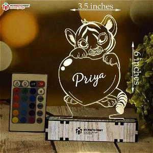  Personalized Simmba Acrylic 3D illusion LED Lamp with Color Changing Led and Remote# 1400