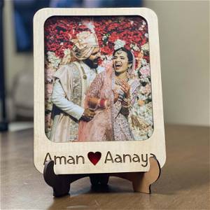 Personalized Beautifully Wooden Made Photo Wooden Table Top 