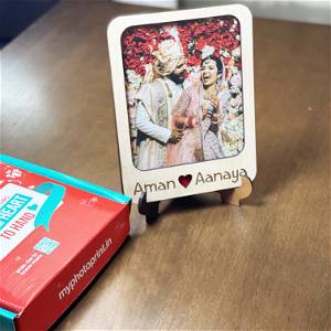 Personalized Beautifully Wooden Made Photo Wooden Table Top 