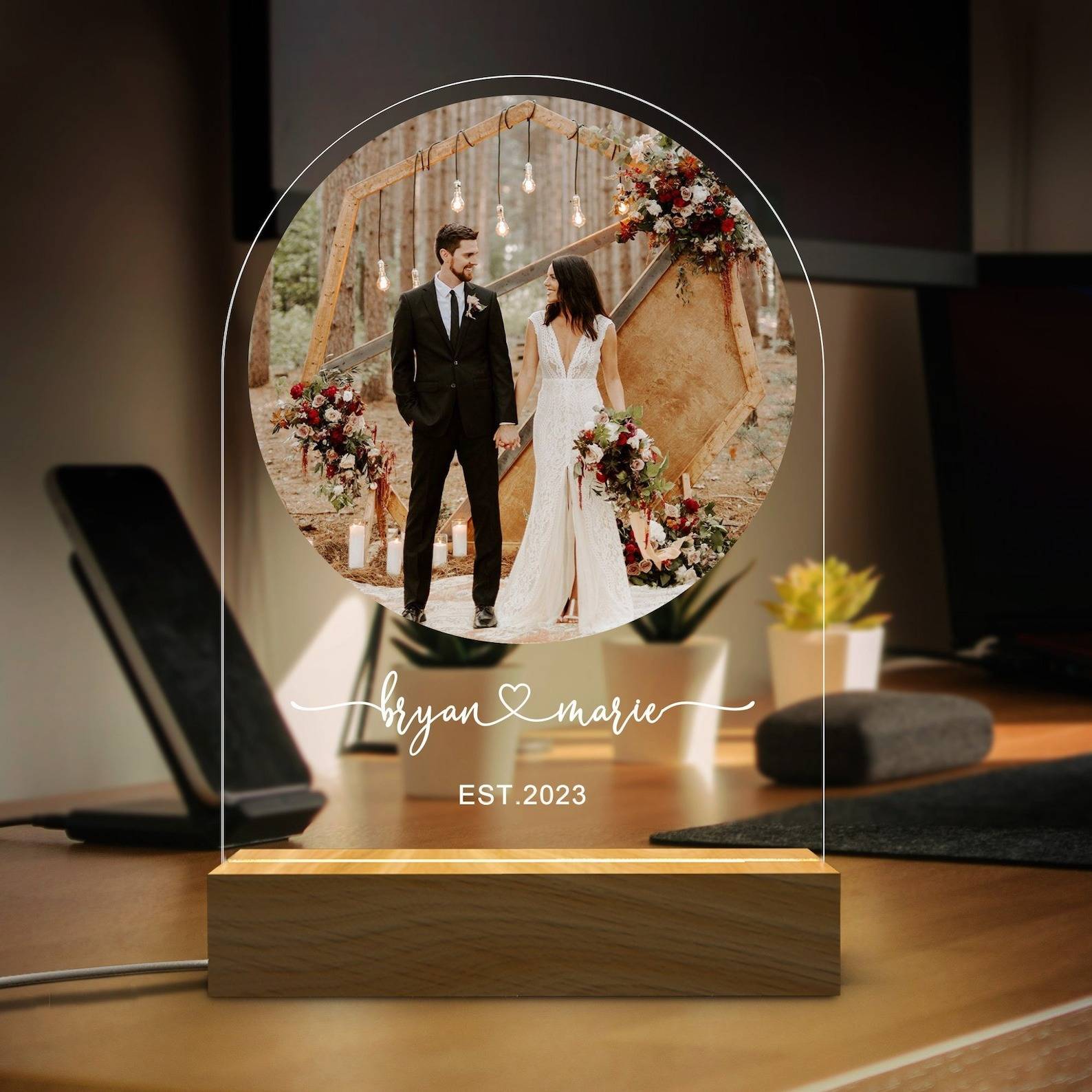 Valentine's Day Gift , Romantic Hearth Personalized, 3D Led Night Lamp Gift  for Couple, Custom Night Lamp - Etsy