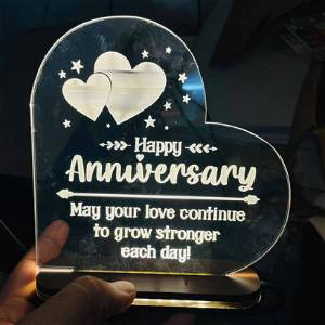 Personalized Love Quotes & Occasion Led Acrylic Lamp With Color Changing Led And Remote #2394