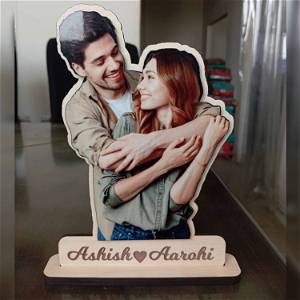 Personalized Cute Wooden Made Photo Wooden Table Top #2400