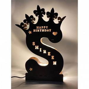 S Name Gift | S Alphabet Wall Name Light Lamp | Birthday Gift, Wedding Gift, Anniversary Gift, Gift For Wife, Gift For Girlfriend, Gift For Husband, Valentine's Day Gift