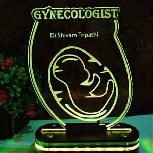 Customized Gynecologist Doctor Lamp, Led 3D Light Gift for Doctor, Multi Colored Led Lights Lamp