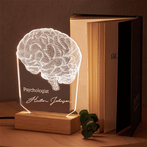 Personalized Desk Lamp for Your Psychologist or Psychiatrist. Perfect Doctor Gift Customized Led Light. Custom Night Lamp for Him/Her.