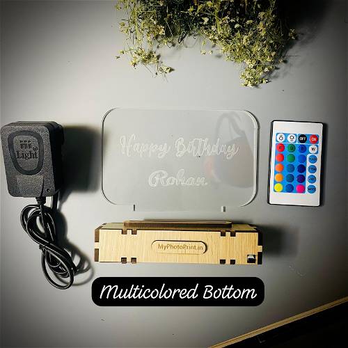 Personalized Acrylic Led Night Lamp with Color Changing Led and Remote#1300