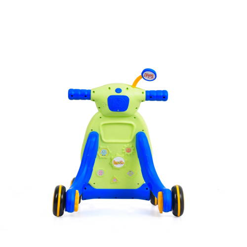 Luusa Baby Push Walkers and Standing Activity Center, Sit to Stand Walker for Baby Boy Girl, 2 in 1 Push Toys for Babies Learning to Walk, Music Walking Toys for Babies Infants 6-12 Months(Chrome Green)