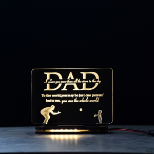 Daddy Love acrylic Lamp Customized Photo Gift For father #2487