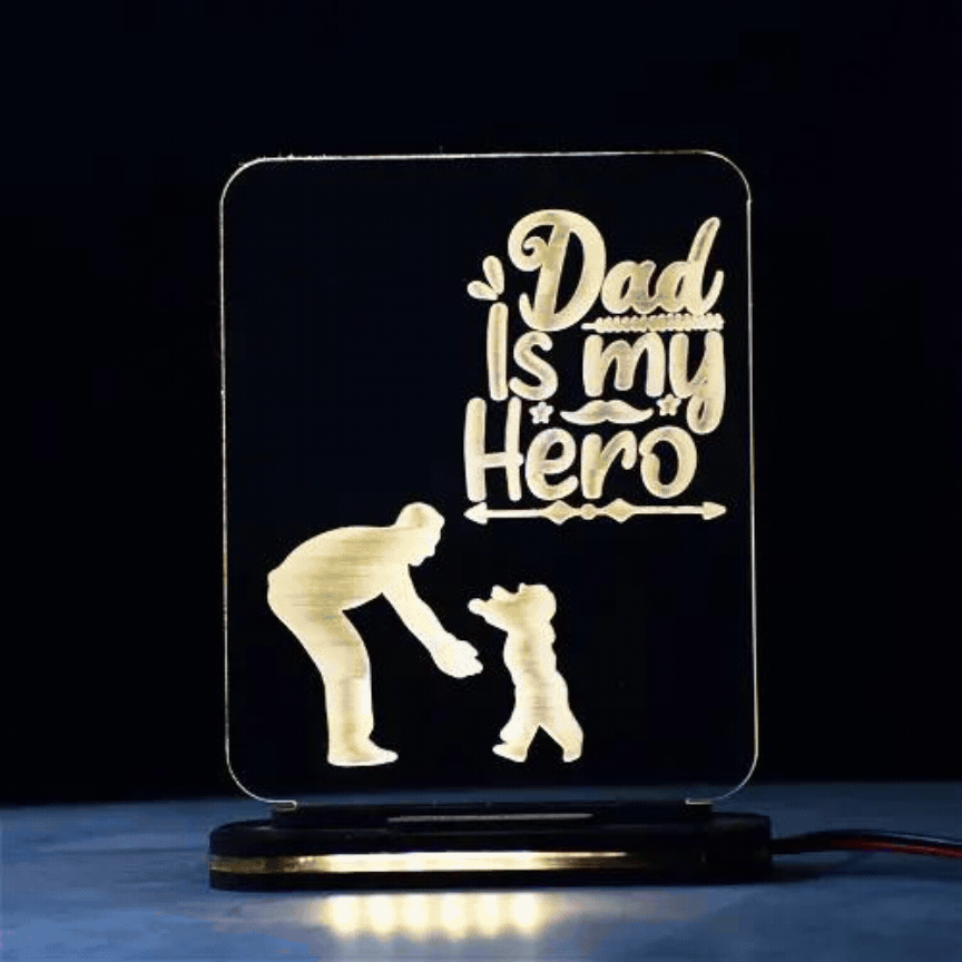 Fathers Day  Customized  Acrylic lamp For fathers Day #2486