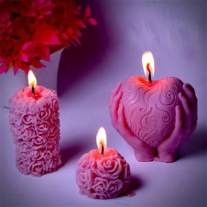 Romantic Candle Set Rose Flavour Combo | Perfect Romantic Gift | Made With Premium Quality Soya Wax