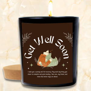 Get Well Soon | Customized & Personalised Photo Candles | Personalized Candles With Photo | Brand Name Candle