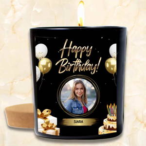 Happy Birthday Customized & Personalised Photo Candles | Personalized Candles With Photo | Brand Name Candle #2538