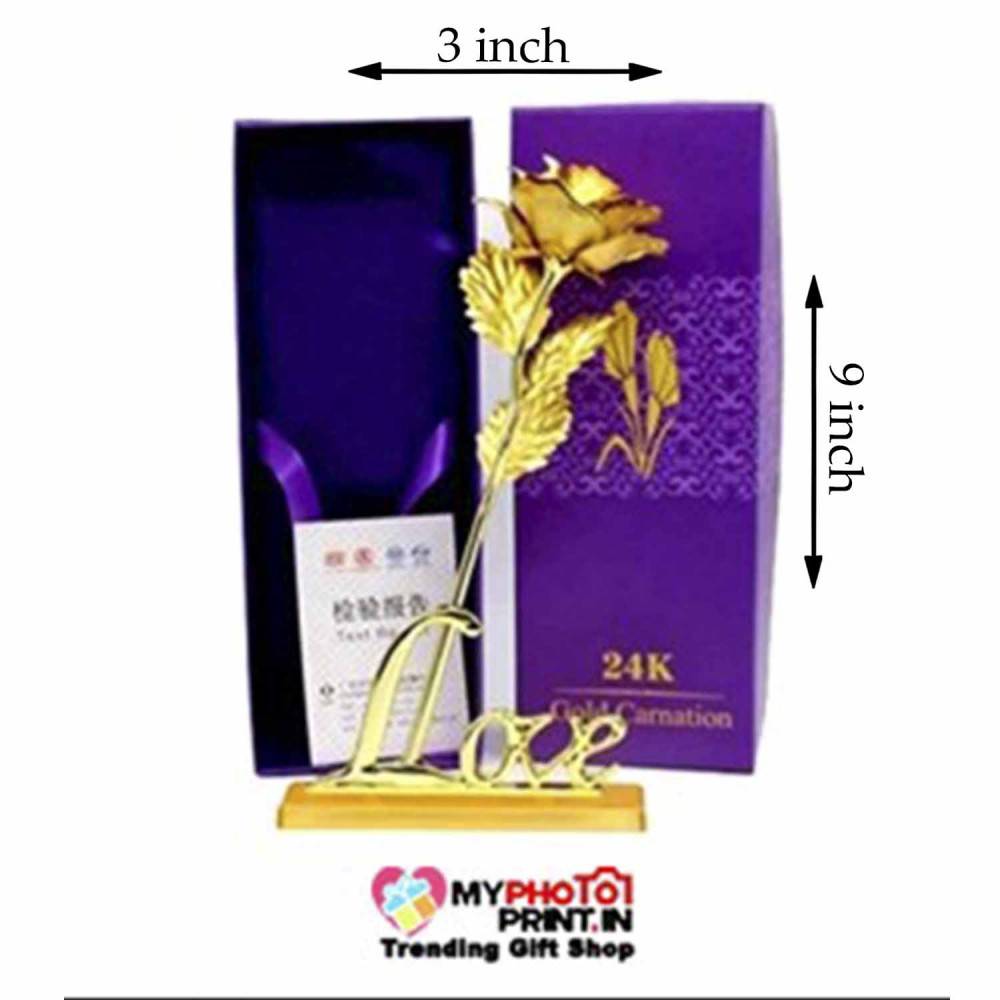 Buy 24K Gold Plated Golden Rose with Unique Gift Box - Best Gift for Love  Ones Online - Get 70% Off