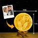 Customized Photo Moon Lamp | White Color | Warm White Color