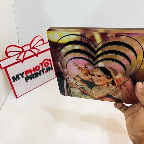 Customized 3D Heart With Your Photo