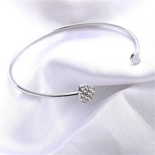 Silver Color Double Heart Bracelet Best Jewellery Gift - Universal Size