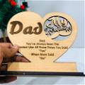 Wooden Customized Feelings Table Top For Dad