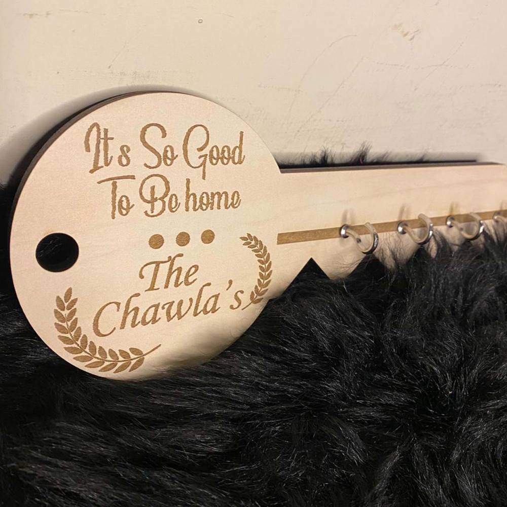 Your Own Message/Name Customized & Personalized Unique Wall Key Holder (Key Theme)