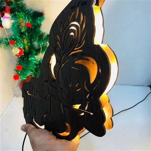 Kanha Ji Religious Name Board Multicolor Led and Remote #972