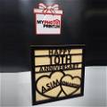 Customized Anniversary Special Wall Hanging With Your Year And Name