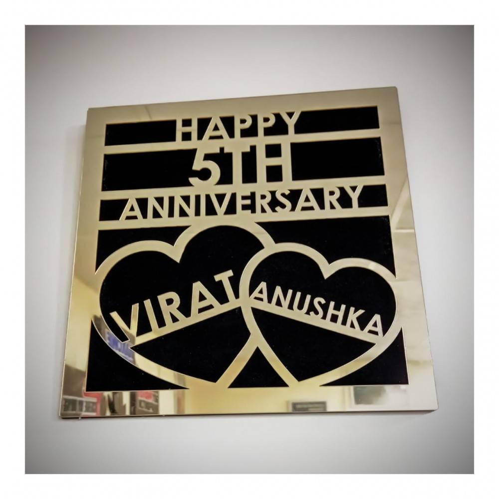 Customized Unique Anniversary Special Wall Hanging With Your Year And Name