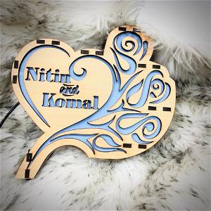 Customized Your Loving Name Board Multicolor Led and Remote #993