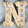 Customized A to Z Wooden Name Board #999