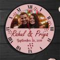 Personalised Photo Wall Clock | With Photo & Names