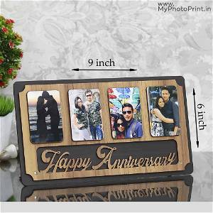  Personalized Wooden Happy Anniversary Frame