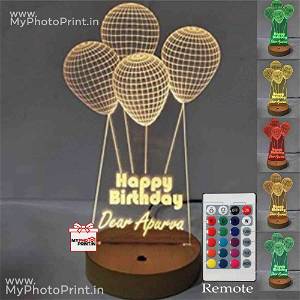 Personalized Acrylic 3D illusion LED Lamp with Color Changing Led and Remote #2531