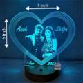 Personalized Acrylic 3D illusion LED Lamp with Color Changing Led and Remote #2529