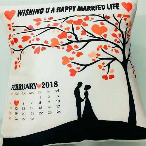 Customized Wishing Married LIFE Cushion 