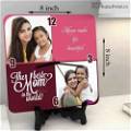 Customized Best Mother With 2 Photo Clock