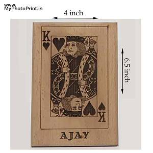 Customized Wooden King Playing Card