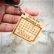 Customized Wooden Loving Keychain With Your Date #119