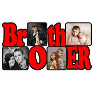 Personalized Brother Wooden Photo Frame/Collage 4 Photos