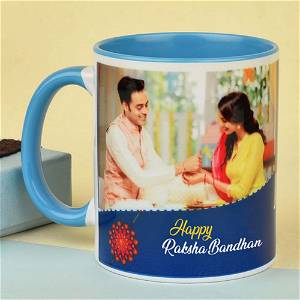 Personalized Happy Raksha Bandhan Rakhi Photo Mug