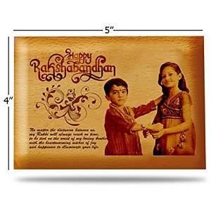 Personalized Raksha Bandhan Rakhi Wooden Photo Frame